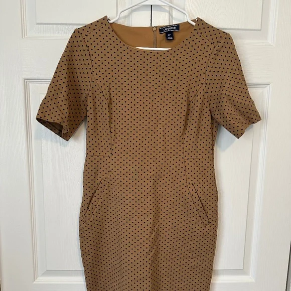 lands end brown dress Lands' End Ladies' Corduroy Button-Front Dress w/Pockets & Belt, Brown, Size: L